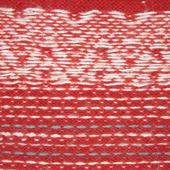 FREE PEOPLE-OVERSIZED WINTER HOLIDAY SWEATER-ANGORA-DEER-TIE NECK-CHRISTMAS-RUST - Picture 10 of 10